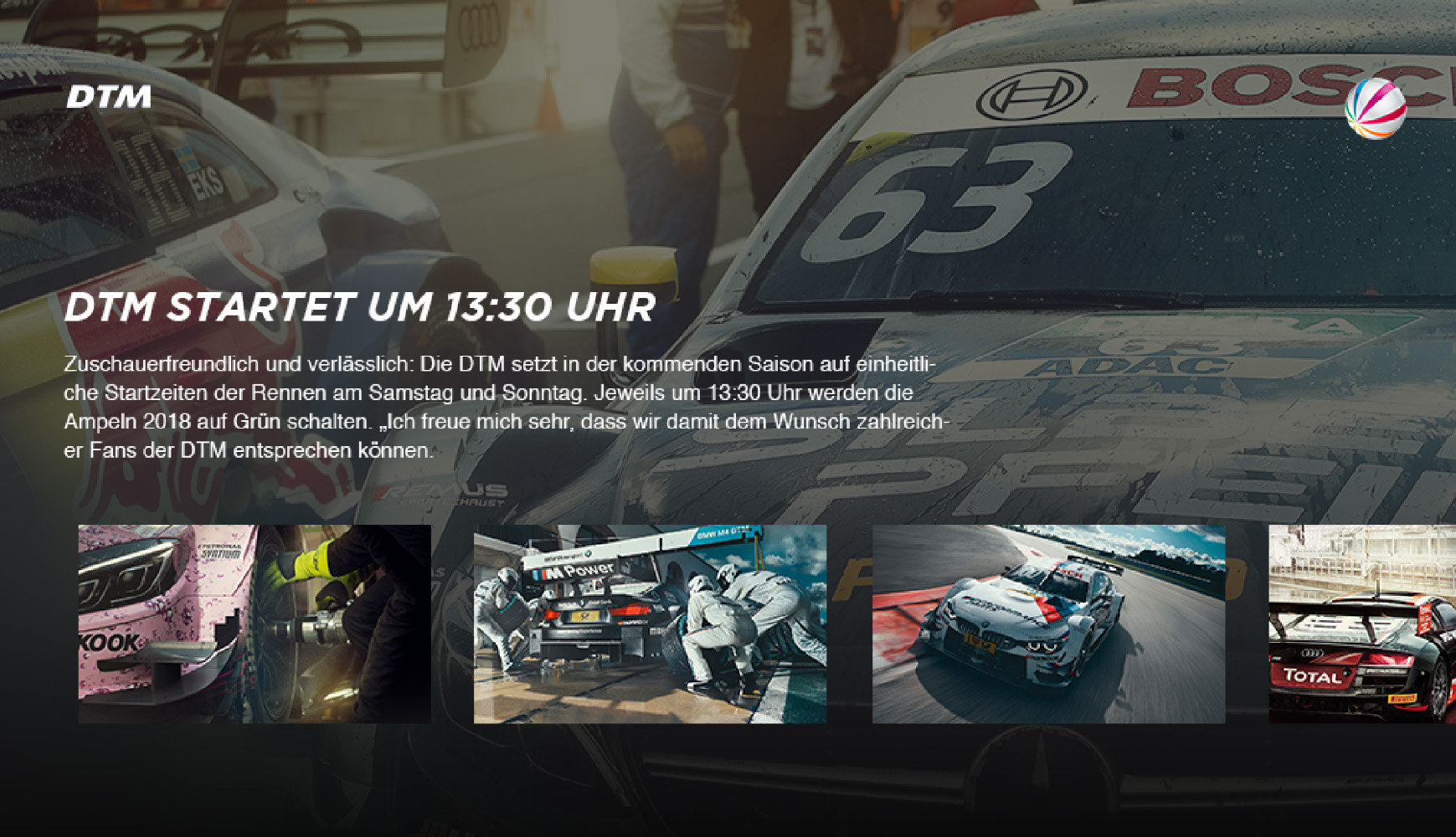 ProSiebenSat.1 – DTM live enhancement