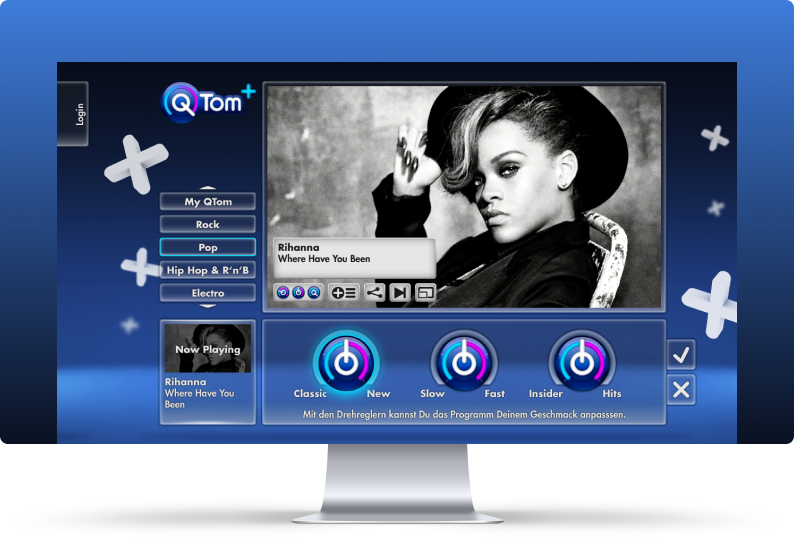Q-Tom – personalized OTT music service