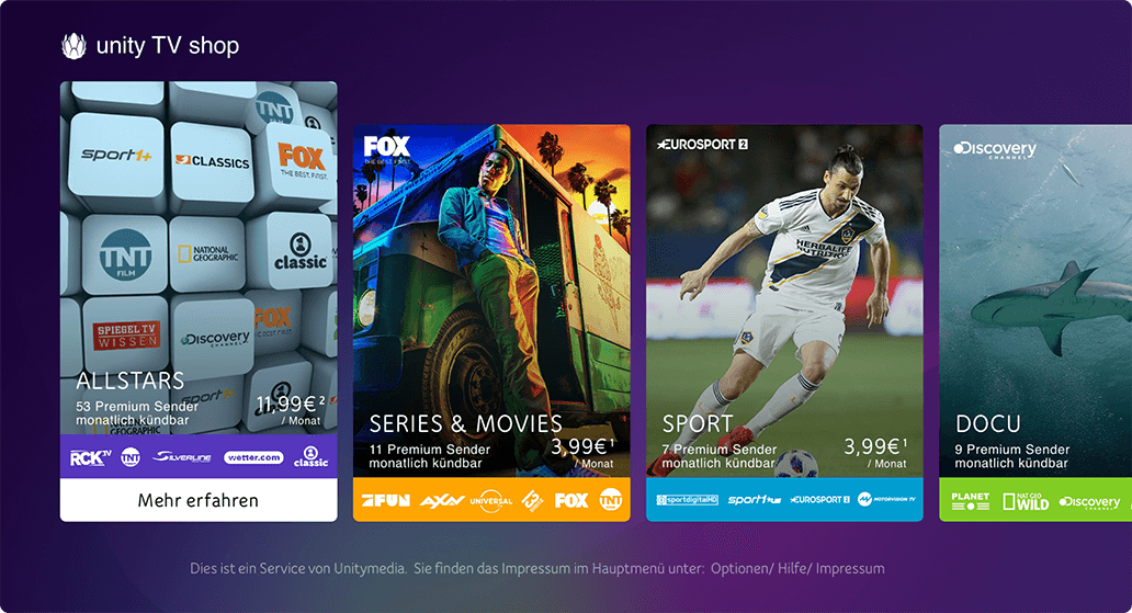 Unitymedia - TV App Store