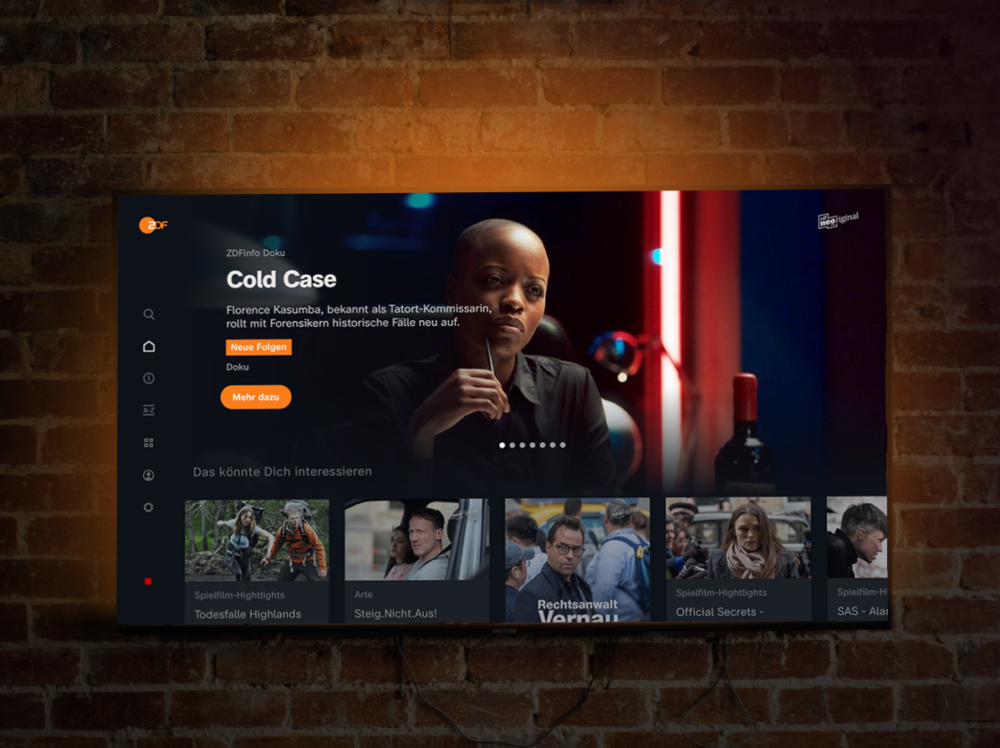 TeraVolt und ZDF präsentieren innovative Big Screen Applikation der ZDFmediathek für HbbTV
