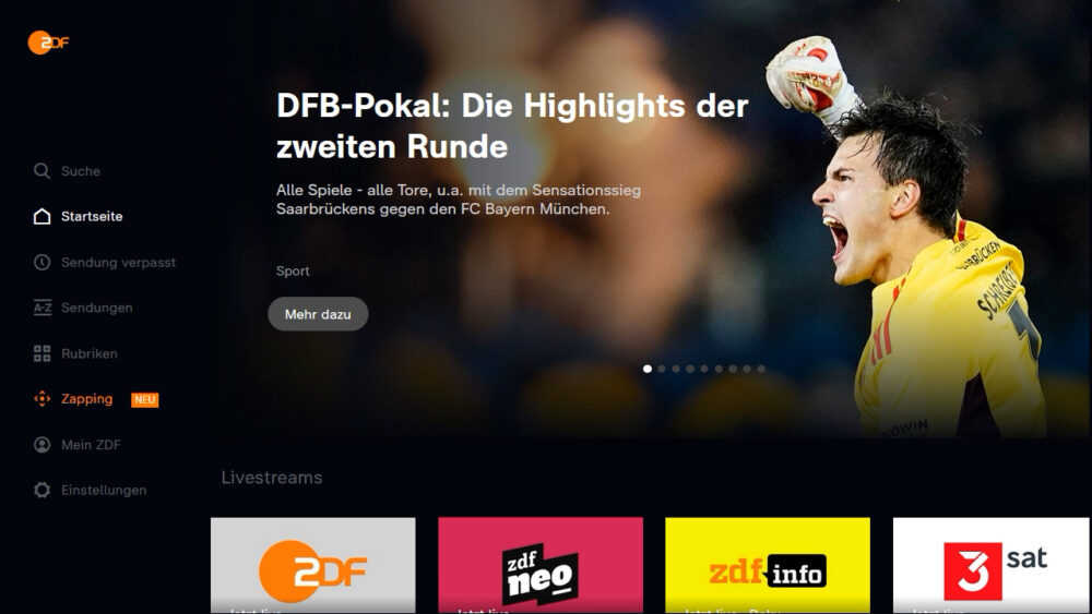 TeraVolt entwickelt „Zapping Player” für ZDFmediathek 